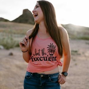 S-XL What the fucculent TANK
